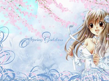 [AnimePaper]Spring Goddess by A-S-U-R-A-N and keiner 1600x1200