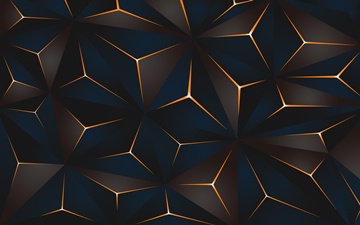 polygons with orange edges