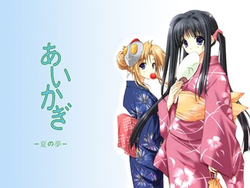 more kimono girls (ai kagi, natsu no yume)