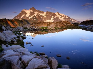 Mount Shuksan at Sunset, Washington, USA