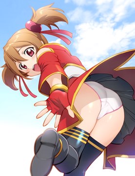 ! (e) Silica got skirt lifted by wind