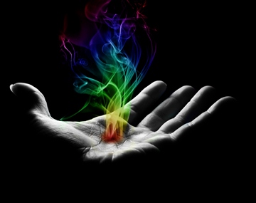 1226040732313 hand with rainbow flames