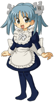 Wikipe-tan standing, smiling (extracted) (fixed)