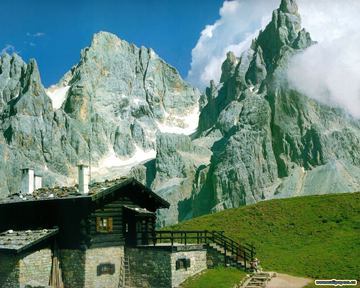 Baita Segantini (2200 m), Dolomites, Italy