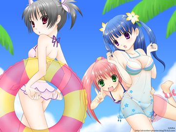 Pangya girls in swimsuits by ichika