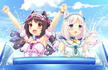 Chocola and Vanilla in fancy dresses