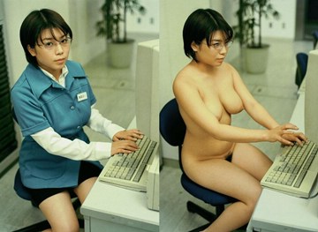 (s) 1153238679346 a computer user clothed and naked