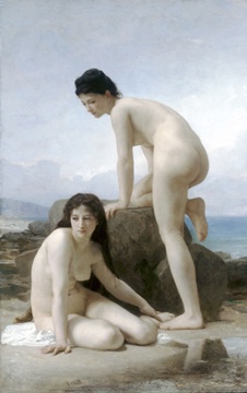 (b) William Adolphe Bouguereau 1884 Les deux baigneuses oleo Illi