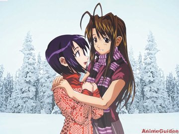 In the snowy wood (Love Hina)
