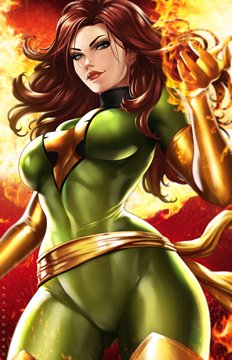 (e) Jean Grey in green suit by dandon fuga
