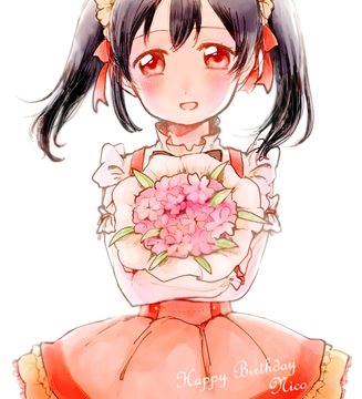 Yazawa Nico birthday, bouquet
