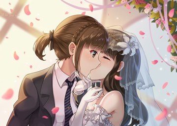 (y) Inami Anju, Saitou Shuka kissing