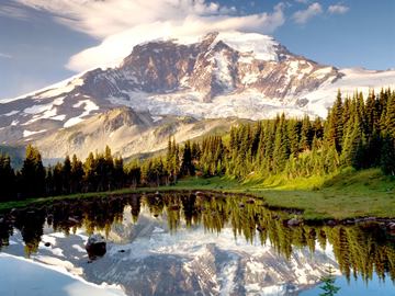Mystic Tarn, Mount Rainier, Washington, USA