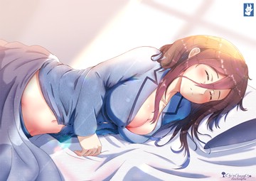 (e) Nakano Miku sleeping by chinchongcha