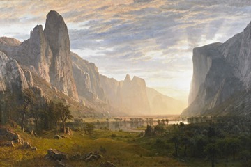 Albert Bierstadt - Looking Down Yosemite Valley, California, USA