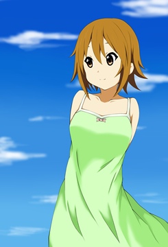 Ritsu in a green summer dress by yoshino-9