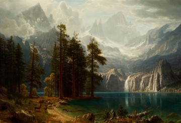 Albert Bierstadt - Passing Storm over the Sierra Nevada