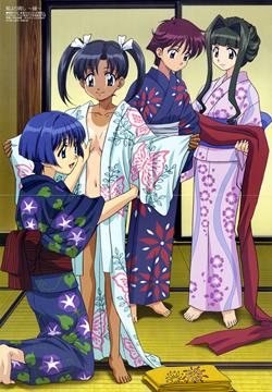 (e) aya43 Trying kimonos