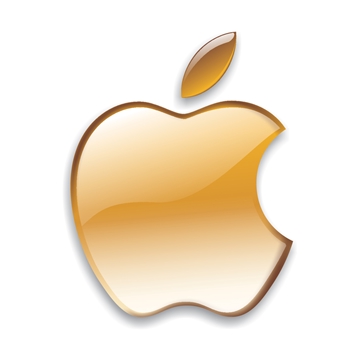 orange Apple logo