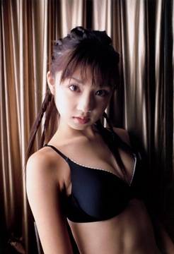 Yuko Ogura with black bra