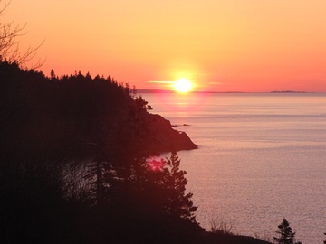 Sunrise on the Ocean at Acadia National Park, USA