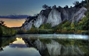Scarborough Bluffs from Dunker's Flow Basin, Toronto, Canada