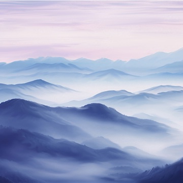painting of mountainous landscape