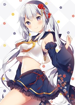 (e) girl in short sailor dress by shiino sera