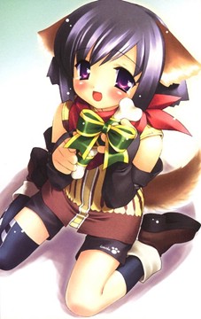 heres your present! (A DIFFERENT inu girl)