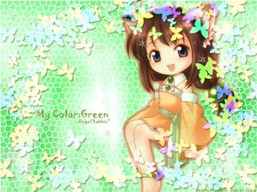 Tenbatsu Angel Rabbie - S. D.A.R.W. My Color  Green~