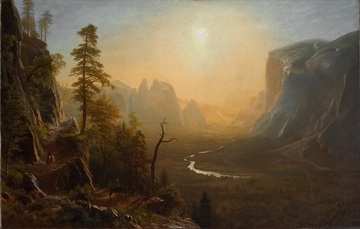 Albert Bierstadt - Yosemite Valley Glacier Point Trail