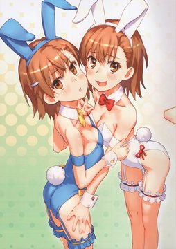 (e) Misaka Imouto & Misaka Mikoto in bunnysuits by raika9