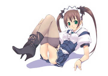 (e) maid murakami suigun panties thighhighs underwear waitress white2