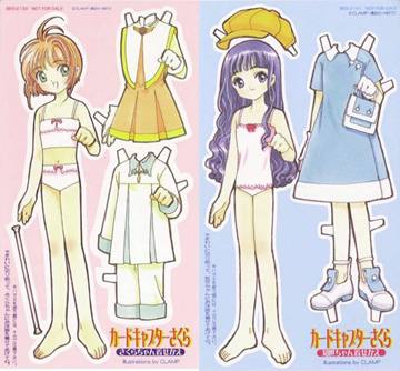 Sakura & Tomoyo paper dolls