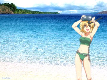 cagalli beach (Gundam Seed)