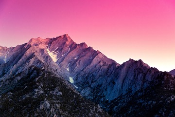 Lone Pine Peak at sunset, Alabama Hills, California, USA