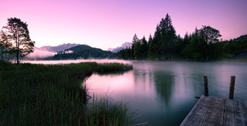 (z) Geroldsee, Zugspitze, Germany (dawn)