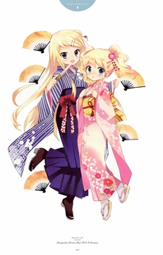 Alice Cartelet & Kujou Karen in kimonos by hara yui
