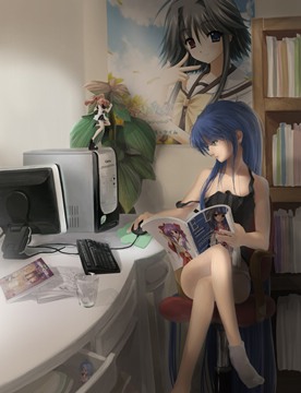 1208365819316 anime otaku girl at a computer