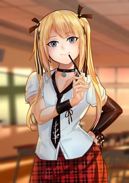 Marie Rose with pocky