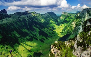 ! Justis Valley from Niederhorn, Bernese Alps, Switzerland