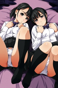 (e) two girls showing pantsu