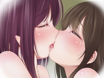 (y) girls kissing by kozue akari