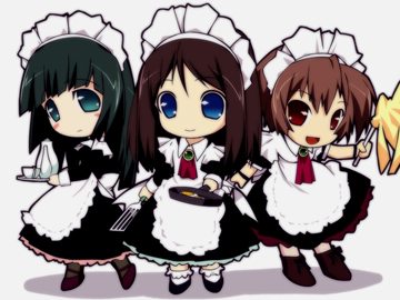 ! 1099024204206 three cute maids