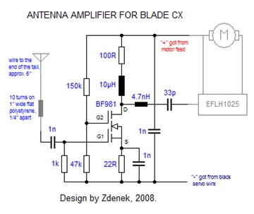 AntennaBCX; pre-amp improving the range of a SW RC receiver