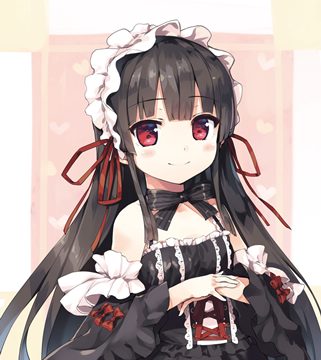 Hachiroku in frilled dress by cura