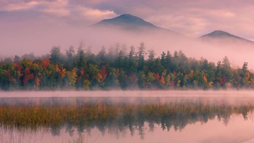 Connery Pond and Whiteface Mountain in New York state