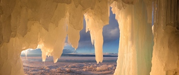 Olkhon Ice Cave, Baikal, Russia (wide)