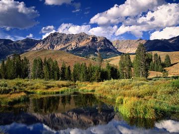 Beaver Pond, Boulder Mountains, Idaho, USA (different view)