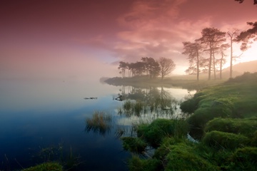 morning Knapps Loch, Scotland (pink sky)